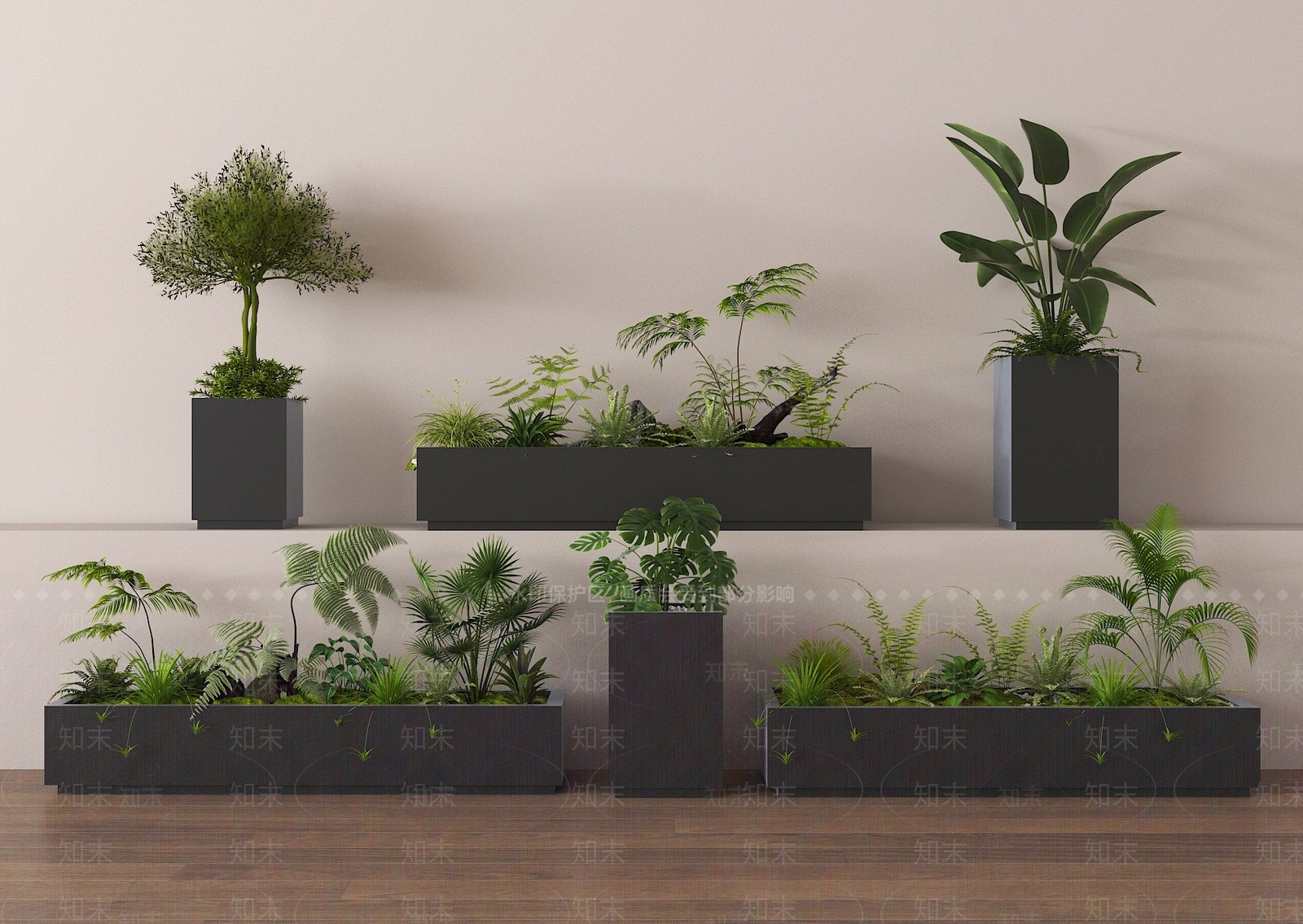 植物组合SU模型下载【ID:1188882955】