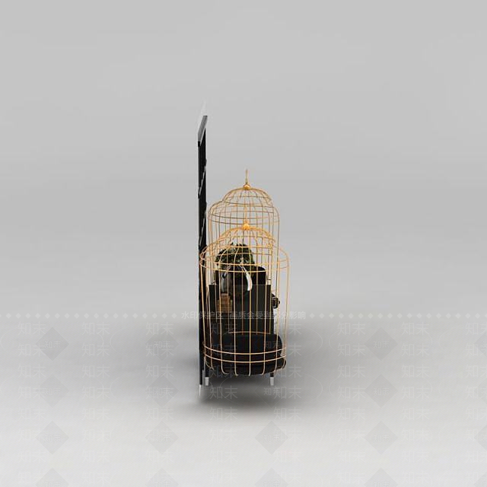 后现代吊椅装饰柜组合3D模型下载【ID:1188869659】