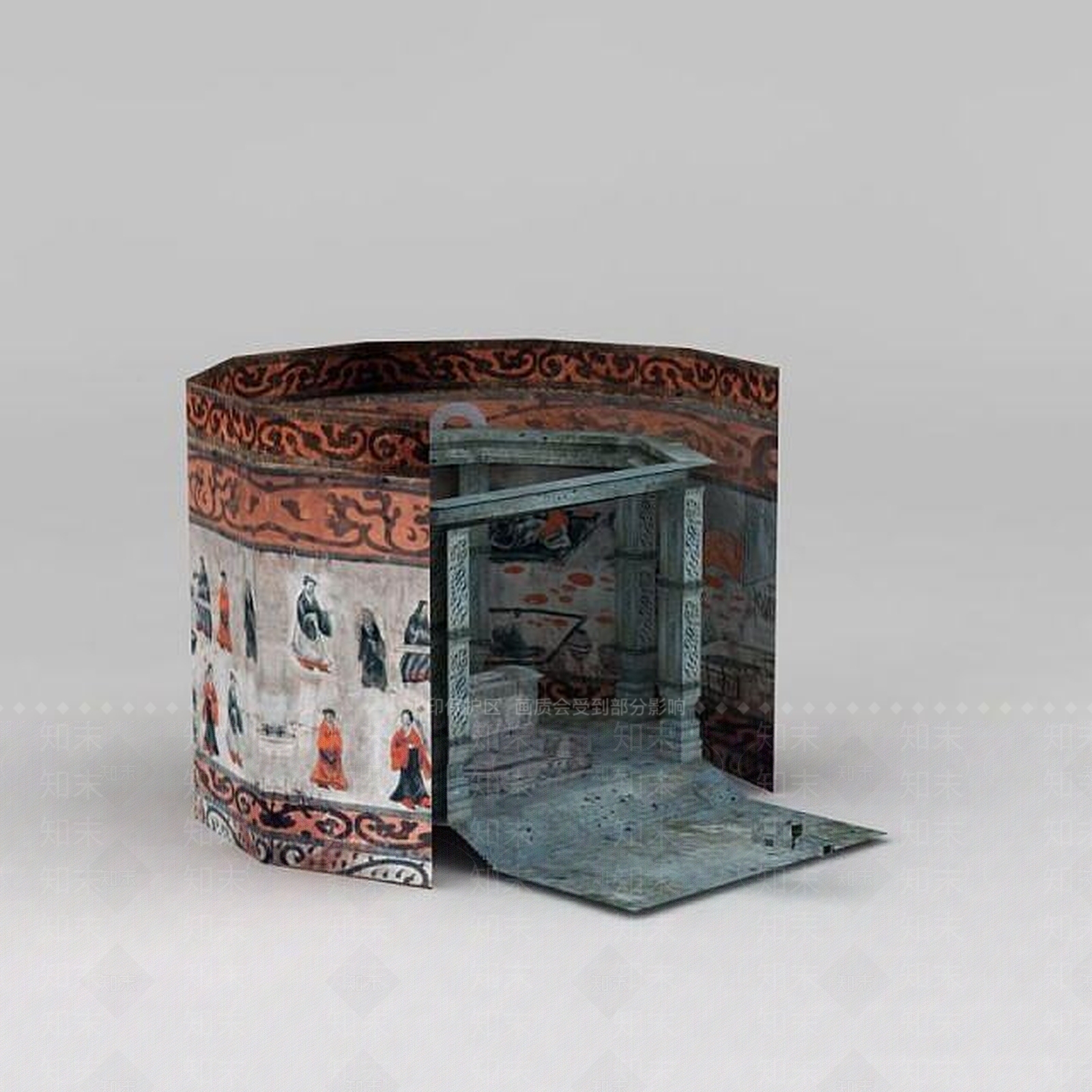 现代地宫3D模型下载【ID:1188870892】