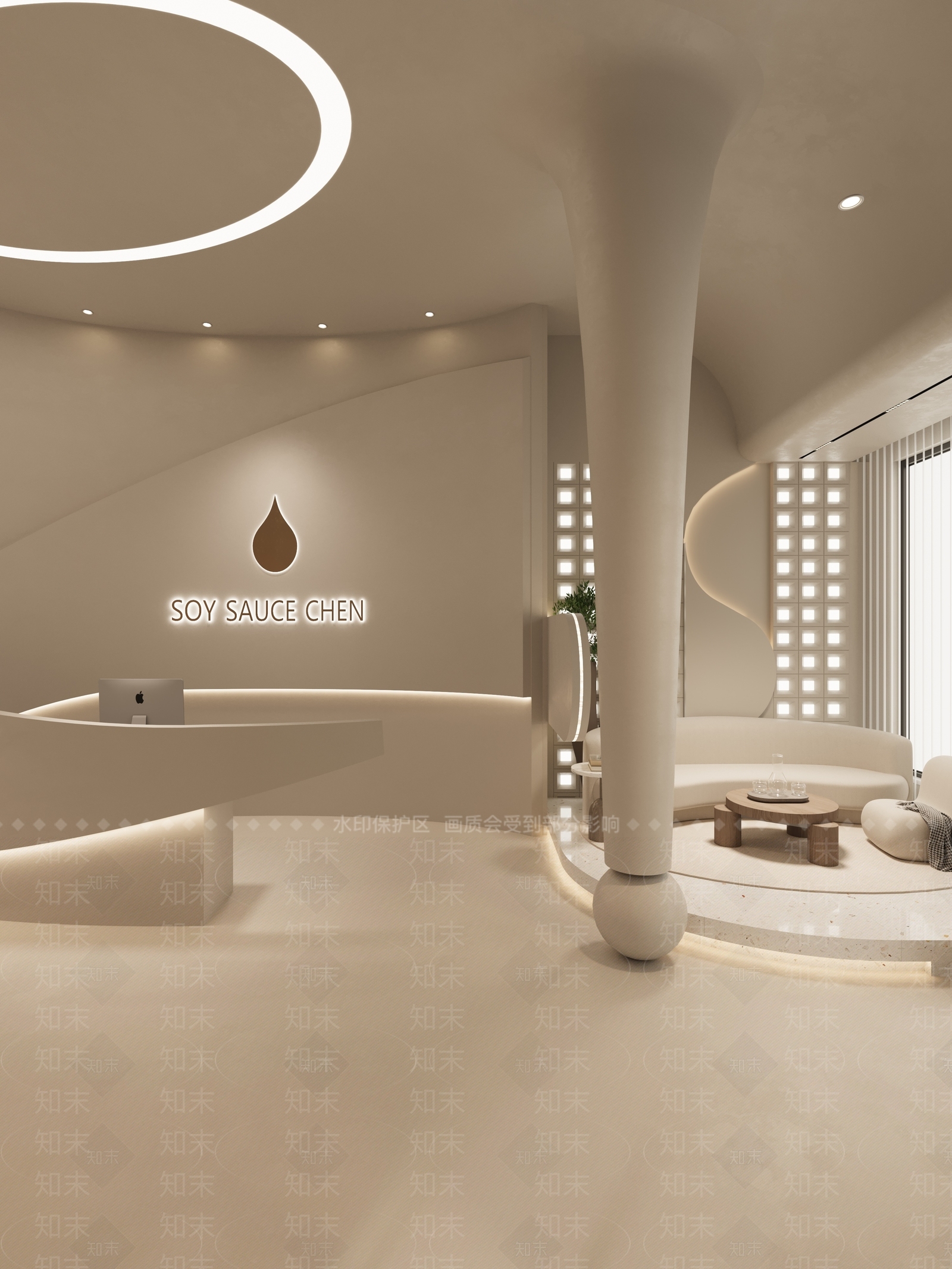 侘寂奶油美容院3D模型下载【ID:1188871471】