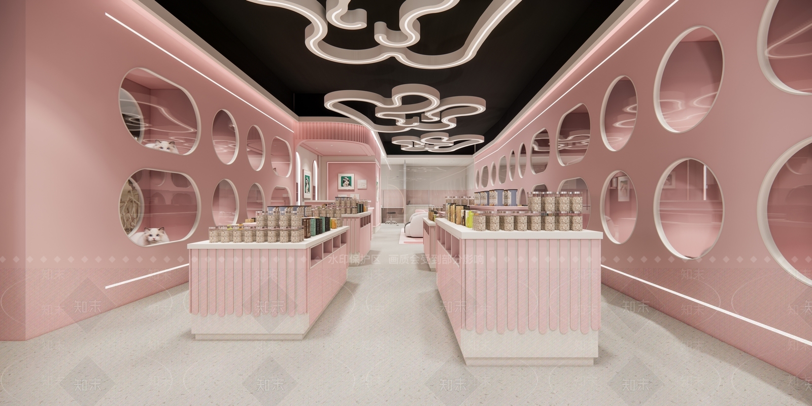 现代宠物店SU模型下载【ID:1188873048】