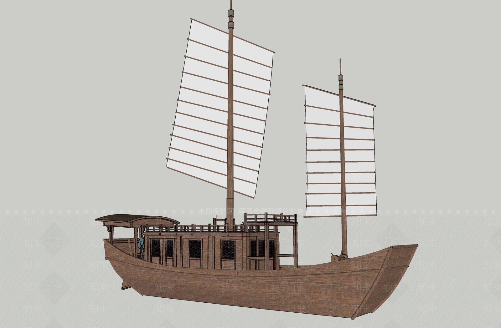 船SU模型下载【ID:1188883216】