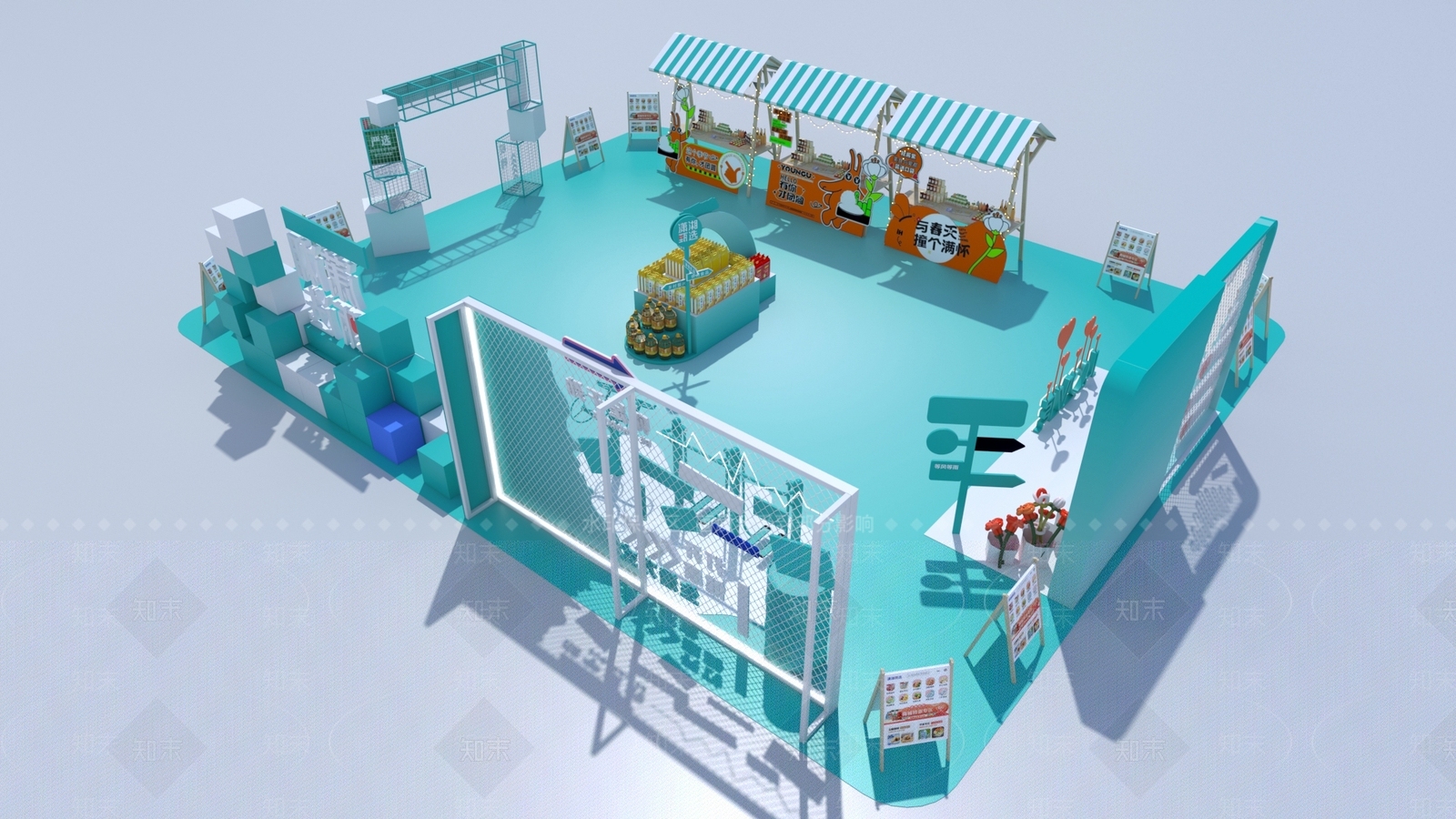 现代美陈3D模型下载【ID:1188884340】