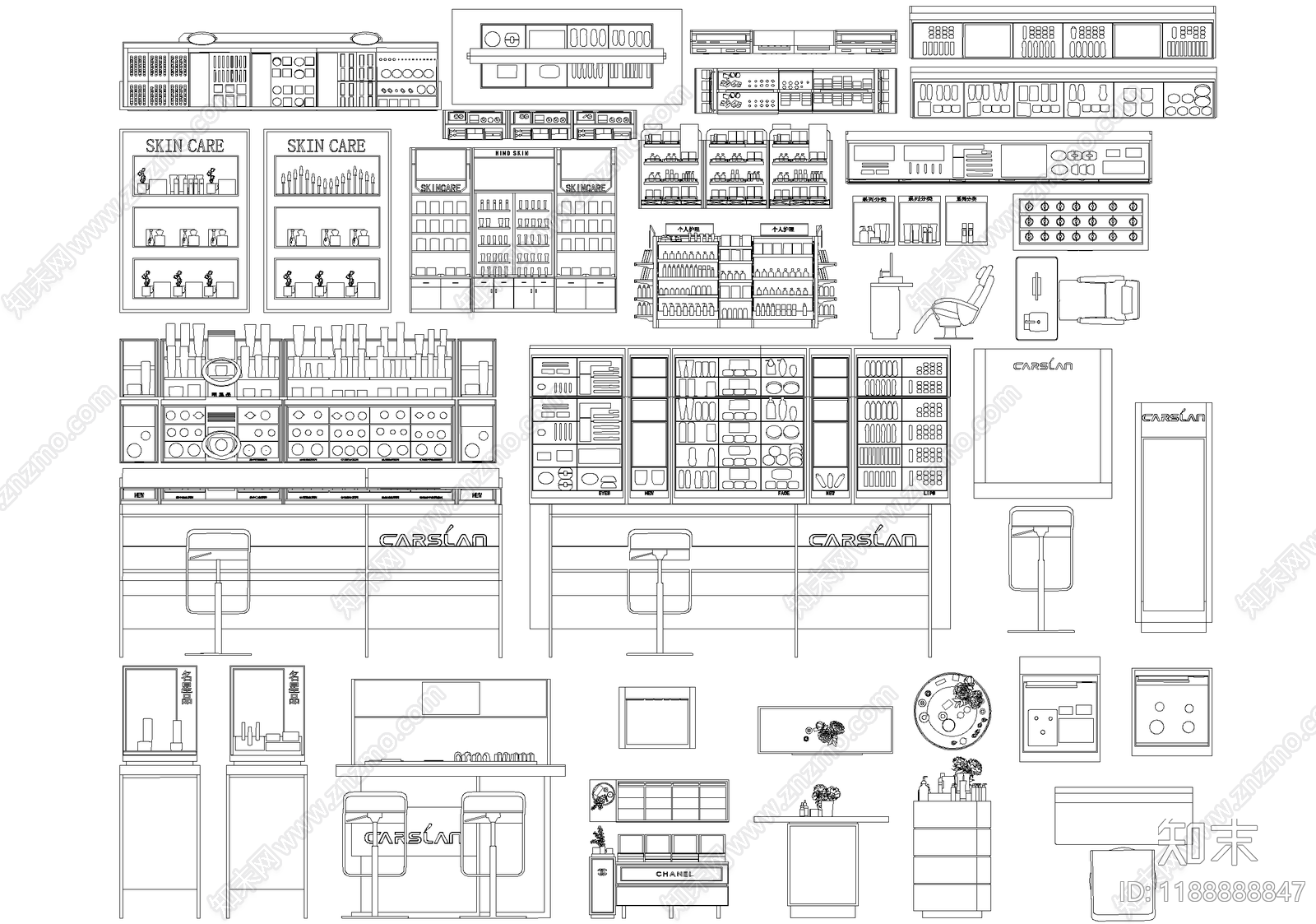 柜子施工图下载【ID:1188888847】