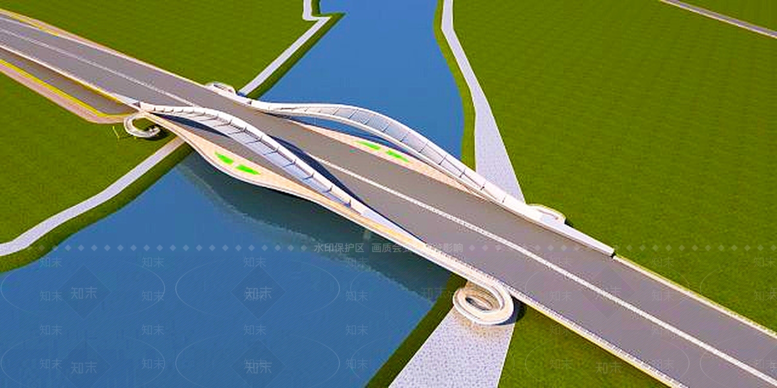 现代大桥3D模型下载【ID:1188889920】