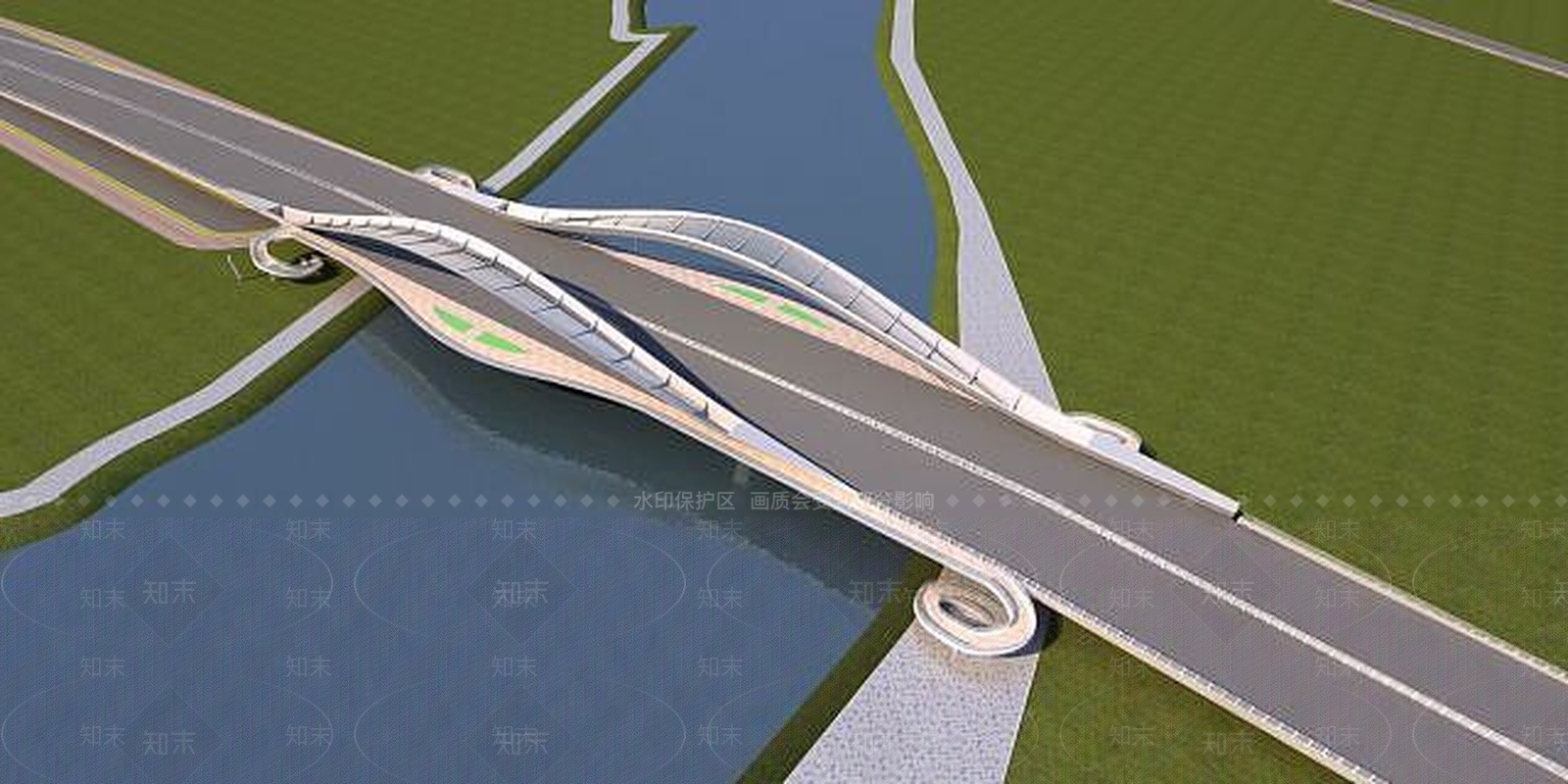 现代大桥3D模型下载【ID:1188889920】