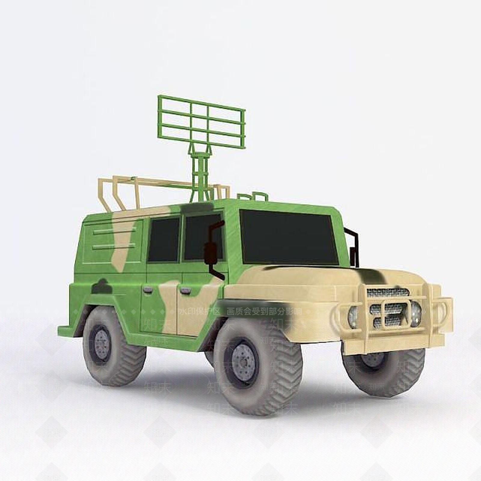 现代越野车3D模型下载【ID:1188896855】