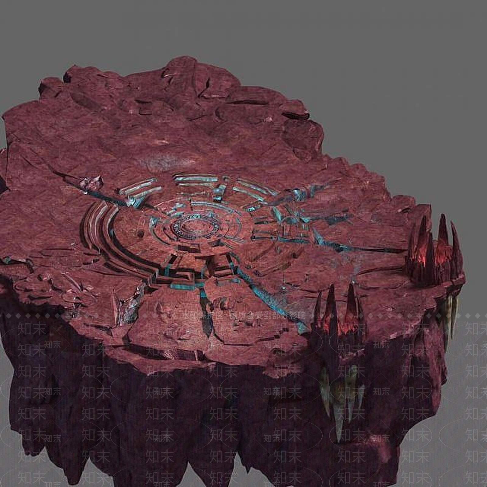 现代火焰洞窟3D模型下载【ID:1188899173】