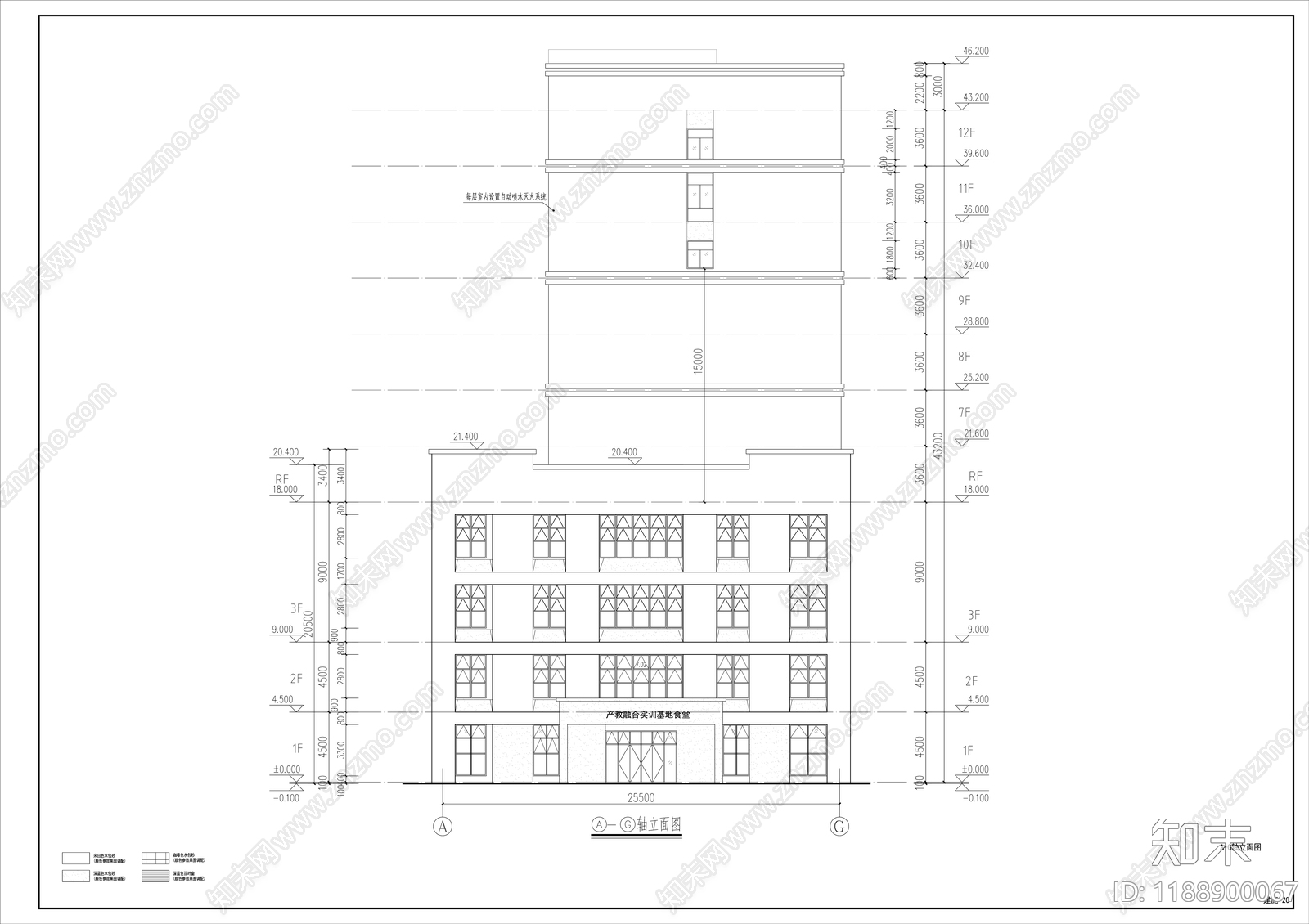 现代简约其他公共建筑cad施工图下载【ID:1188900067】
