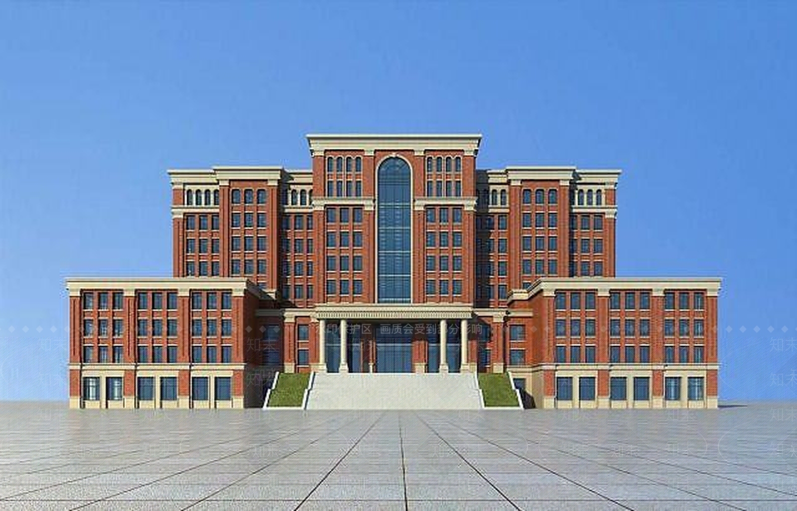 欧式古典欧式学校教学楼3D模型下载【ID:1188900148】