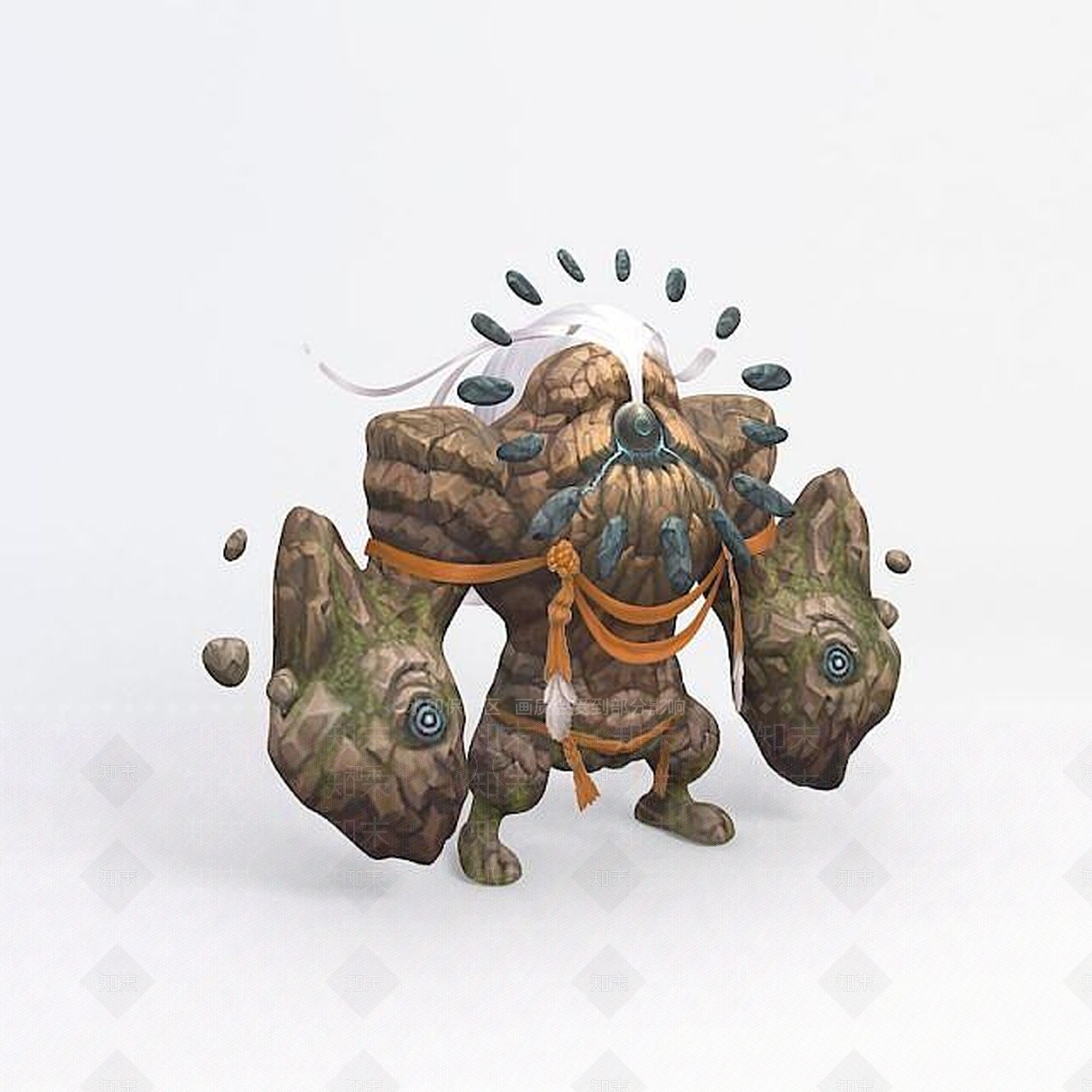 现代石头怪游戏角色3D模型下载【ID:1188901523】