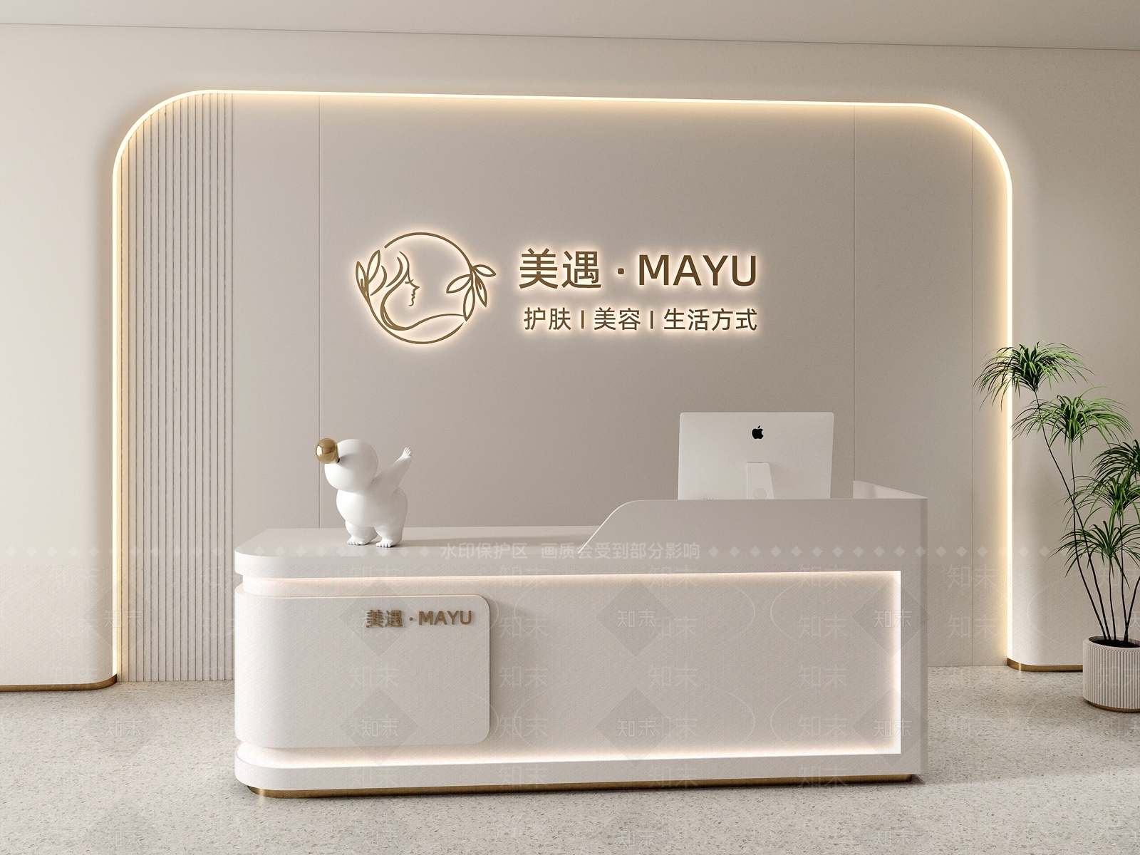现代前台3D模型下载【ID:1188903418】
