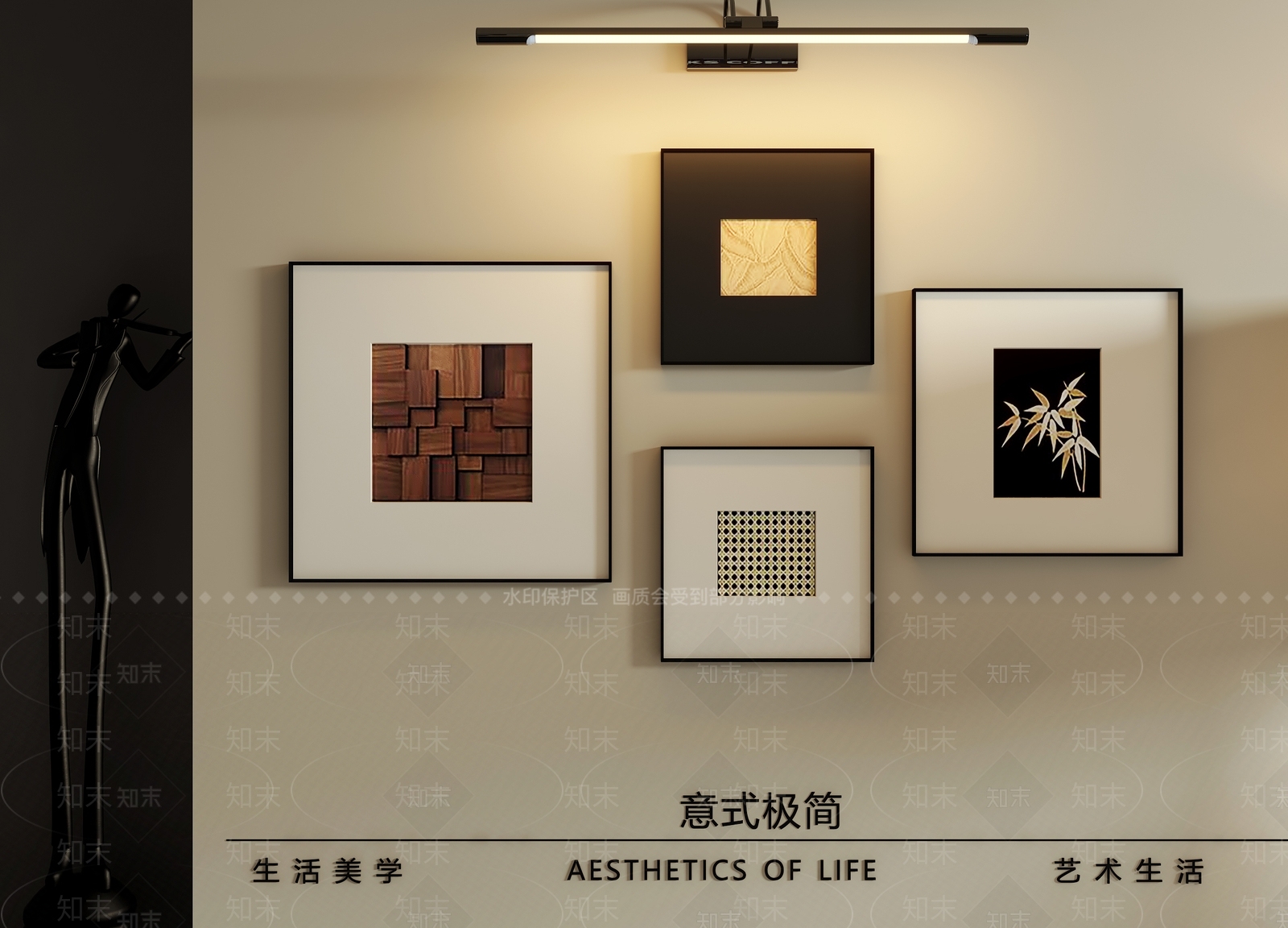 意式抽象挂画3D模型精品下载_3dmax模型_知末网