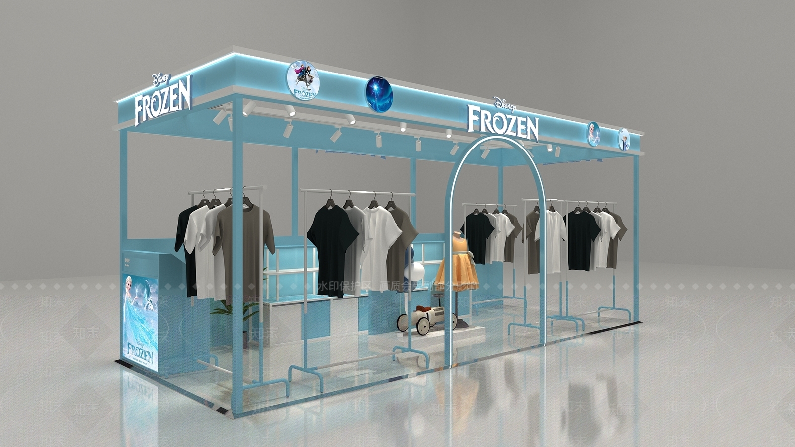 现代服装店3D模型下载【ID:1188905769】