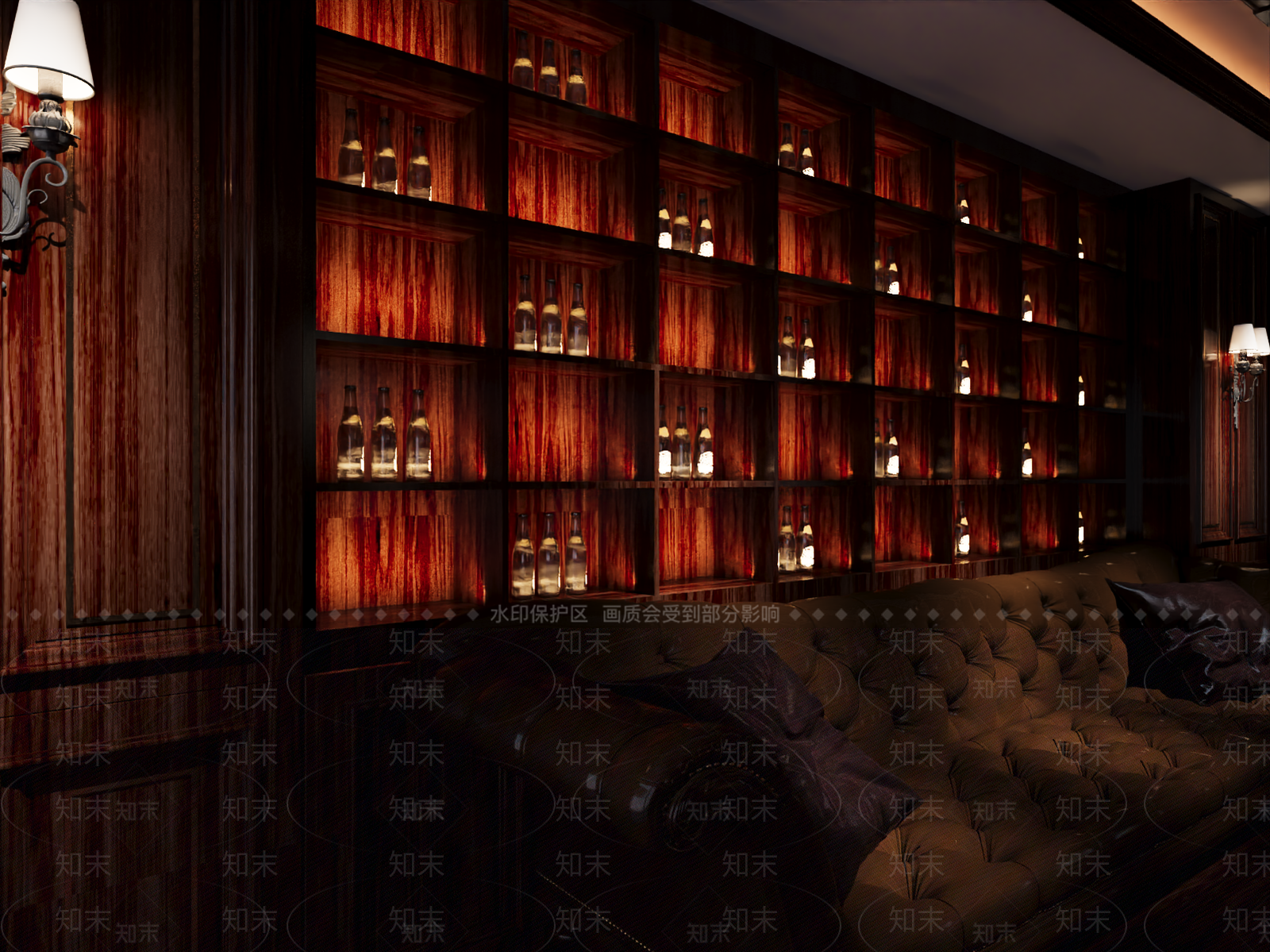 美式酒柜3D模型下载【ID:1188909489】