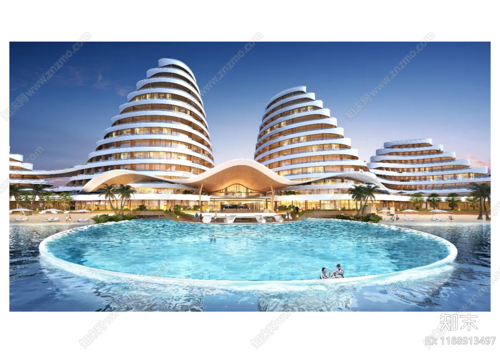 现代民宿建筑下载【ID:1188913497】