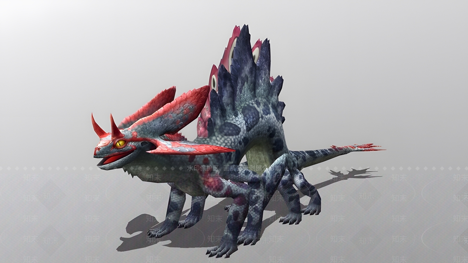 爬行类动物3D模型下载【ID:1188918851】