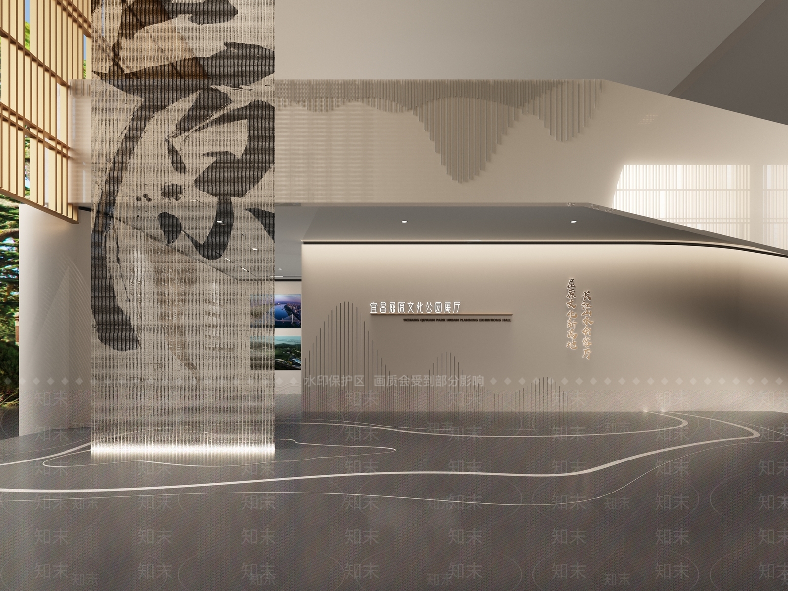 文化展厅SU模型精品下载_SketchUp模型_知末网