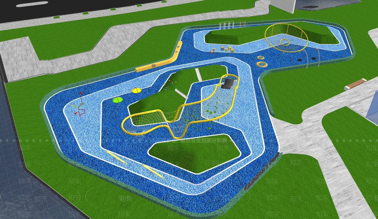 现代售楼处建筑SU模型下载【ID:1188925710】