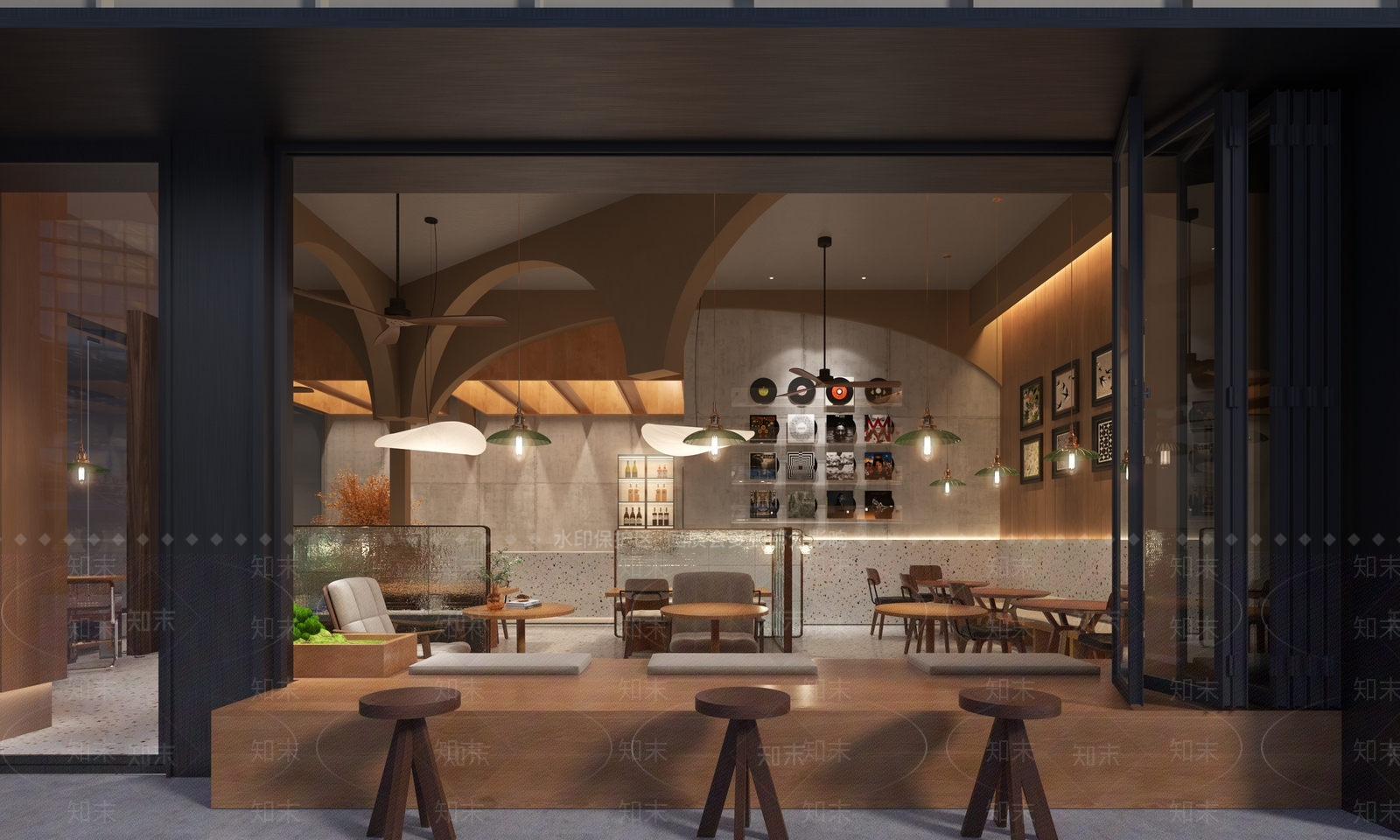 现代咖啡厅3D模型下载【ID:1188955591】