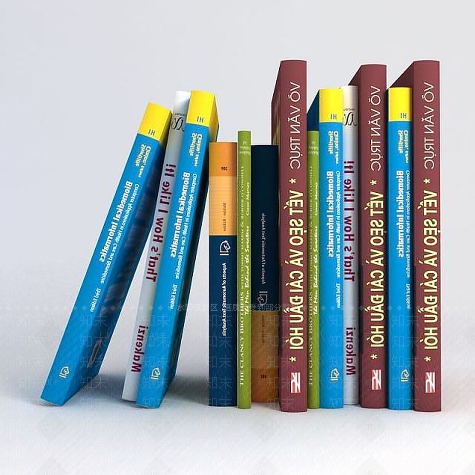 现代书3D模型下载【ID:1188926132】