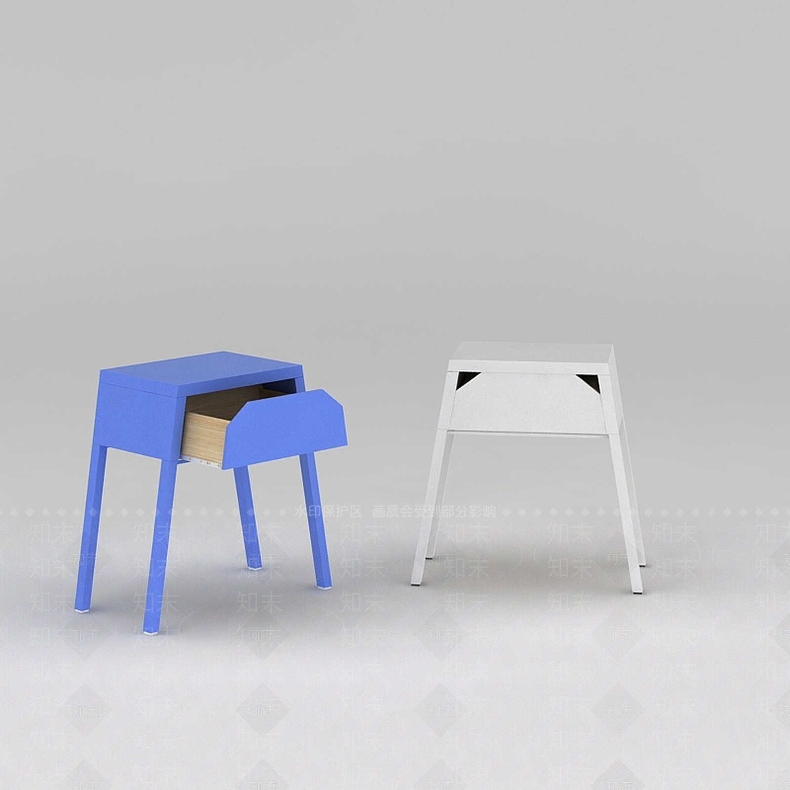 现代桌子3D模型下载【ID:1188927621】