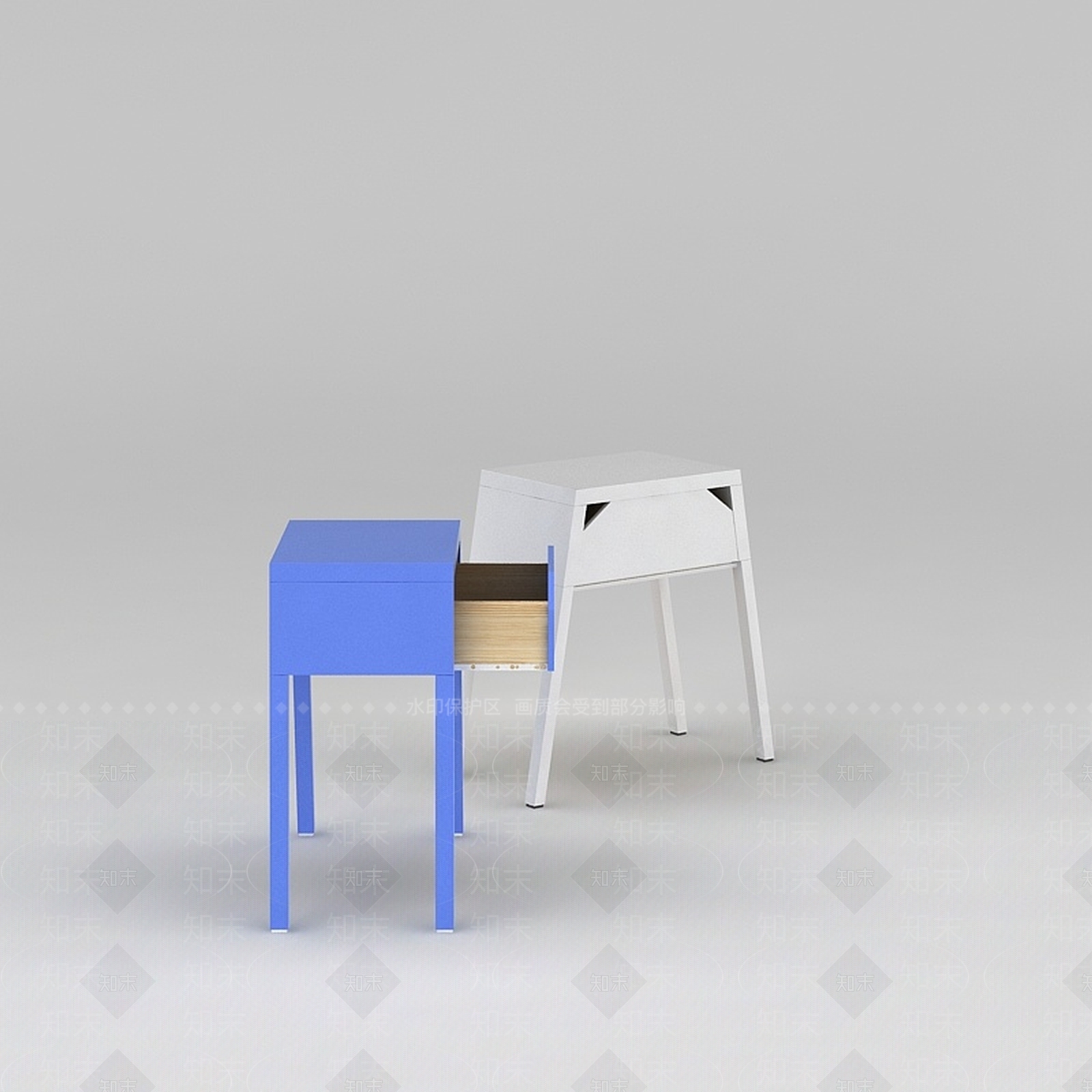 现代桌子3D模型下载【ID:1188927621】