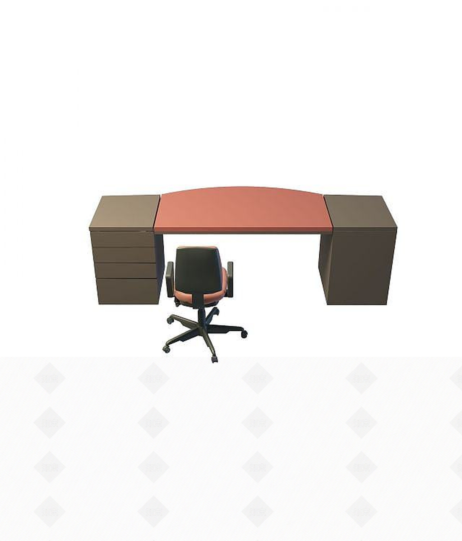现代椅子3D模型渲染效果图