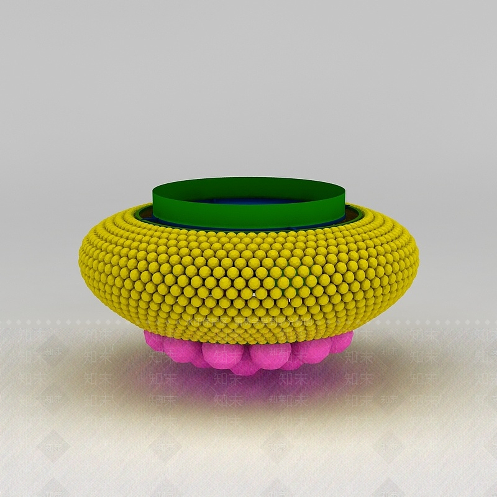 现代吸顶灯3D模型下载【ID:1188928573】