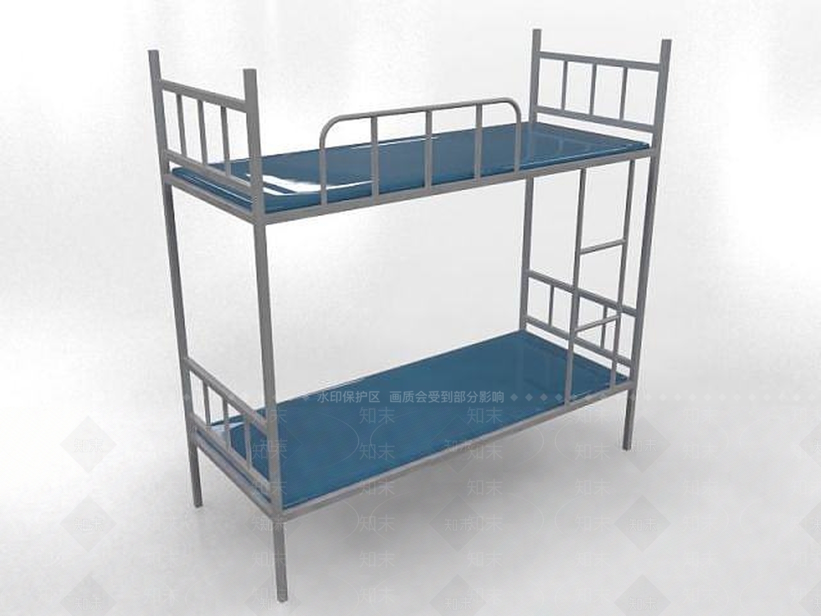 现代学生宿舍上下铺3D模型下载【ID:1188931021】