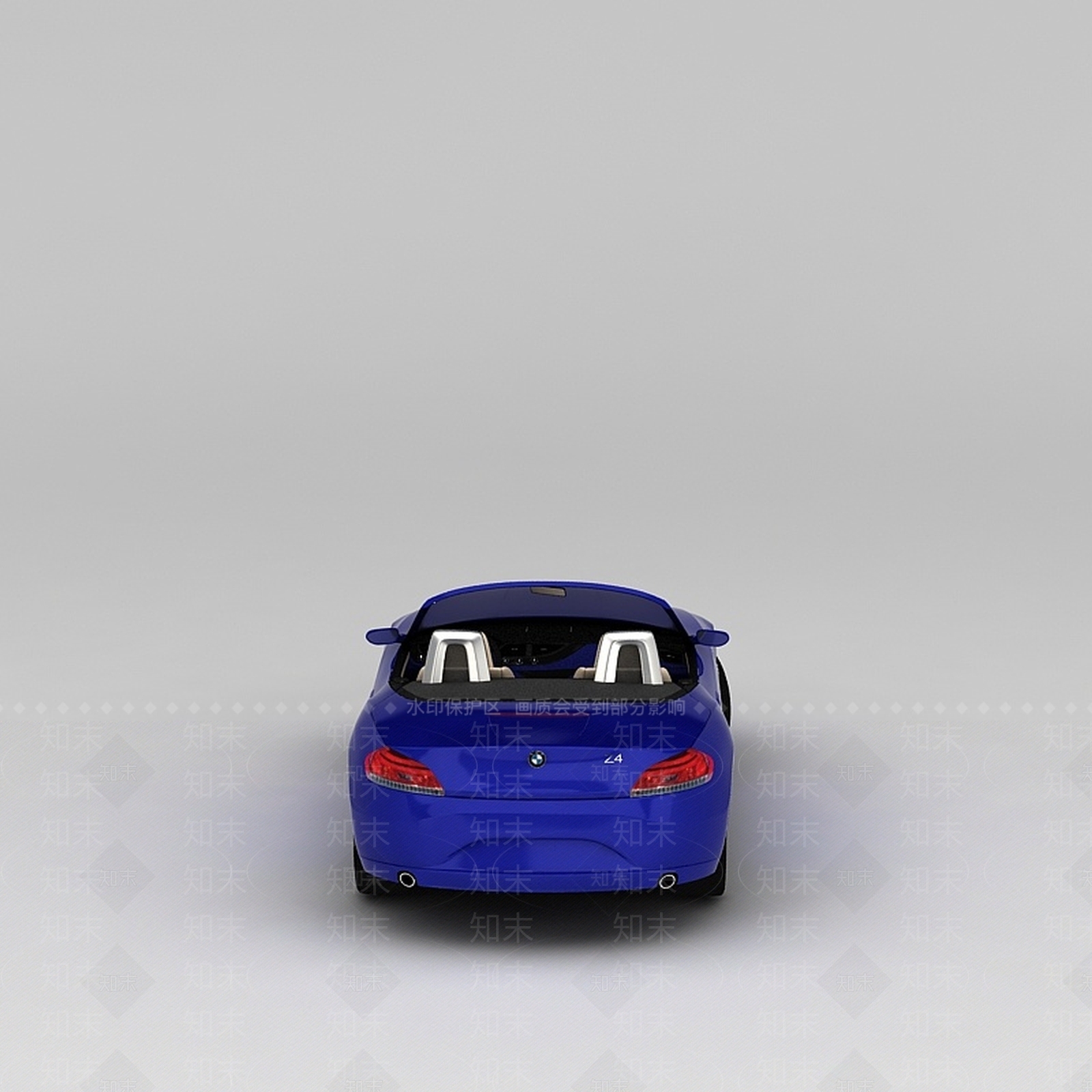 现代蓝色宝马敞篷车3D模型下载【ID:1188932831】