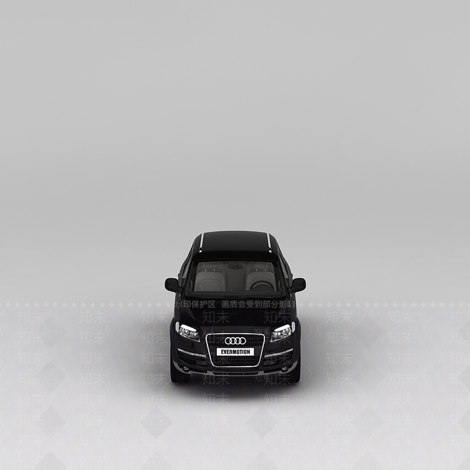 现代黑色奥迪汽车3D模型下载【ID:1188932980】