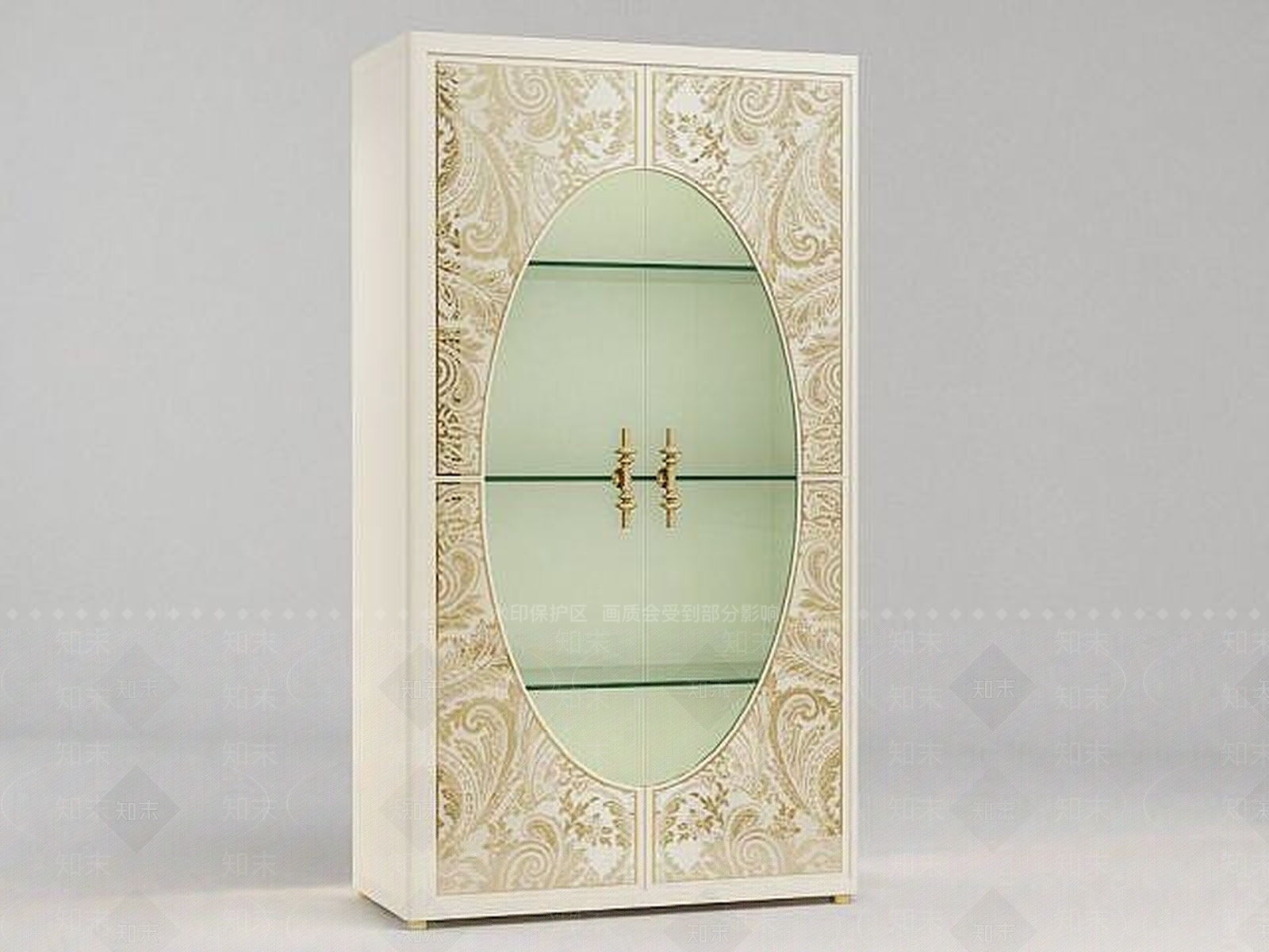 欧式古典欧式酒柜3D模型下载【ID:1188933539】