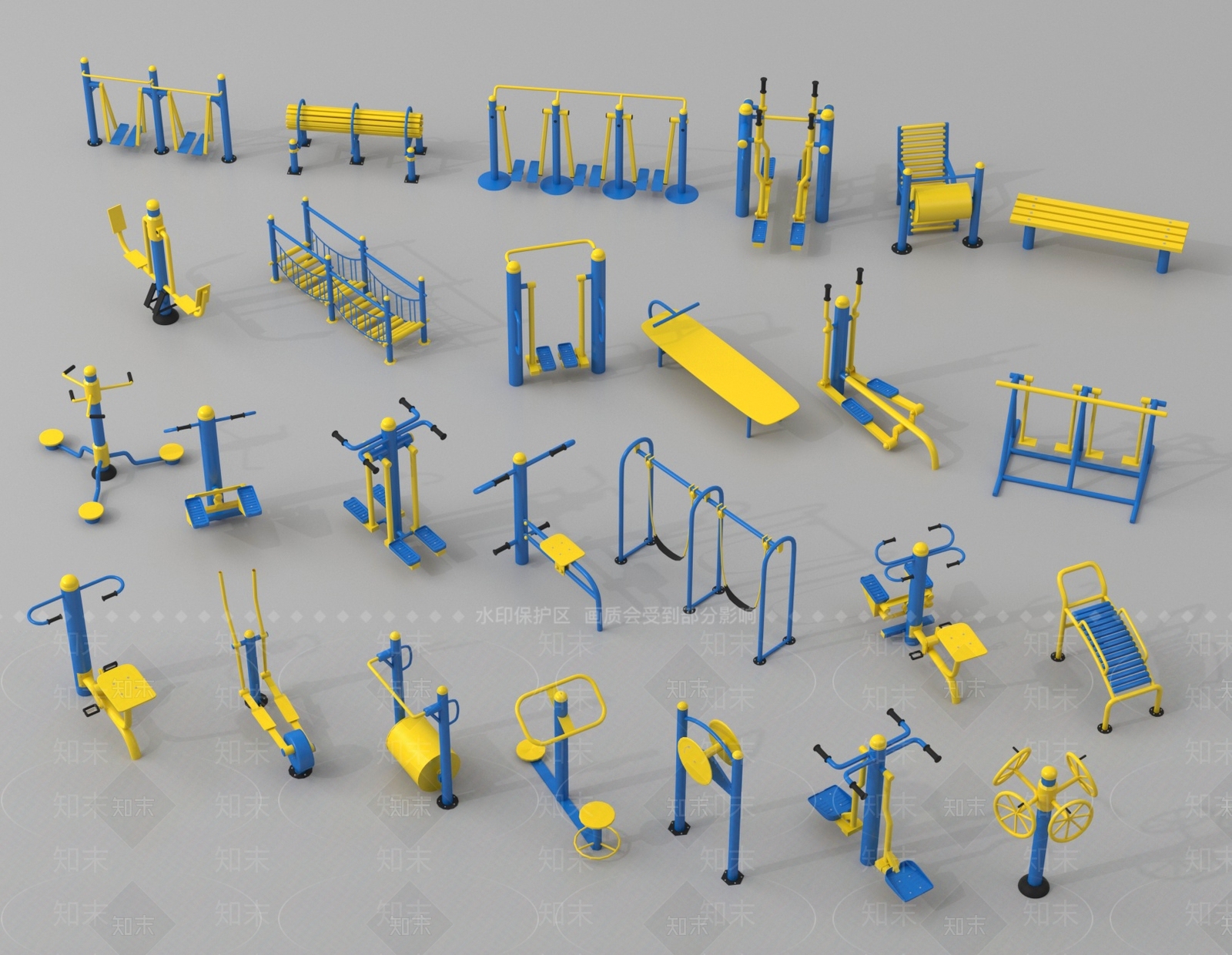 公用器材3D模型下载【ID:1188939310】