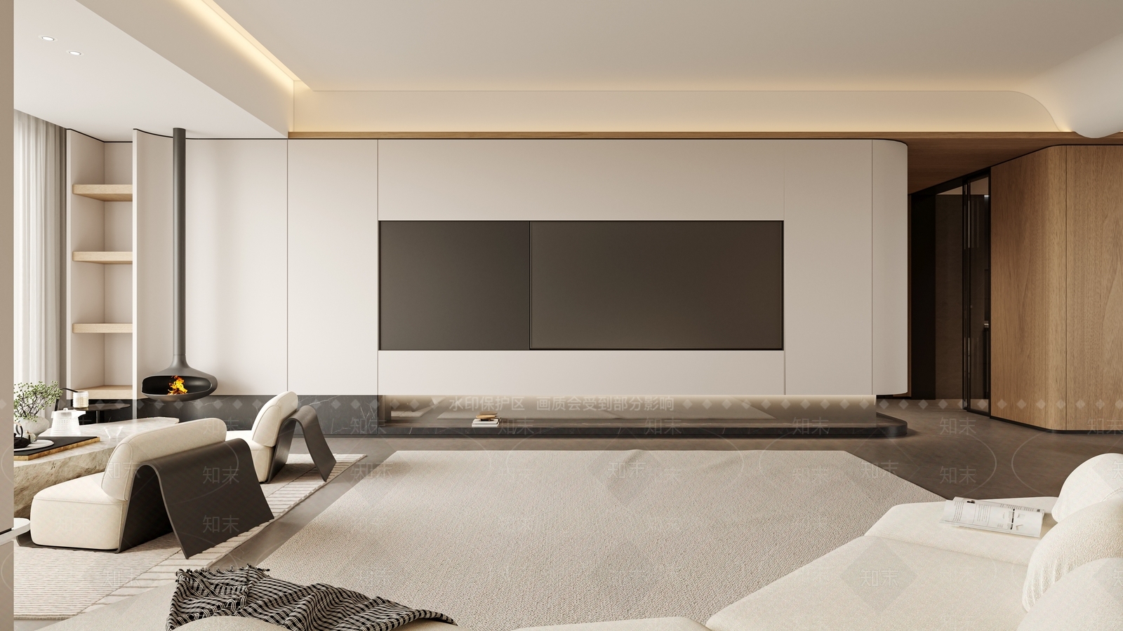 现代客餐厅3D模型下载【ID:1215062547】