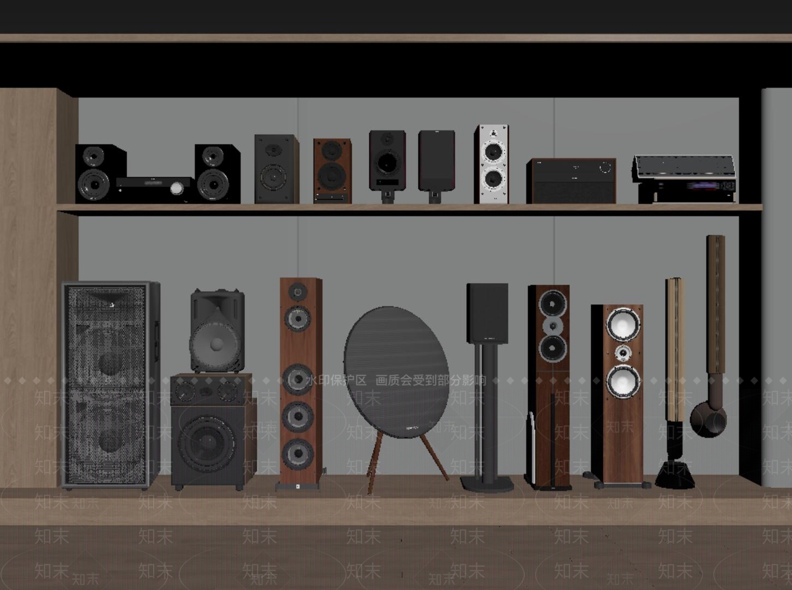 音响SU模型下载【ID:1188943286】