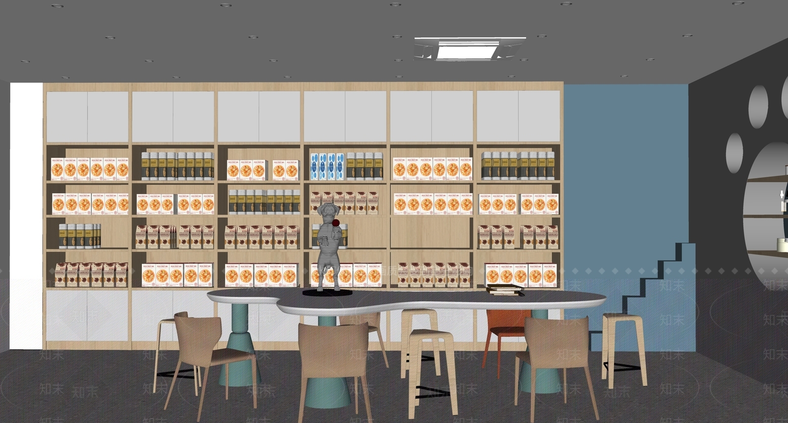 现代简约宠物店SU模型下载【ID:1188944674】