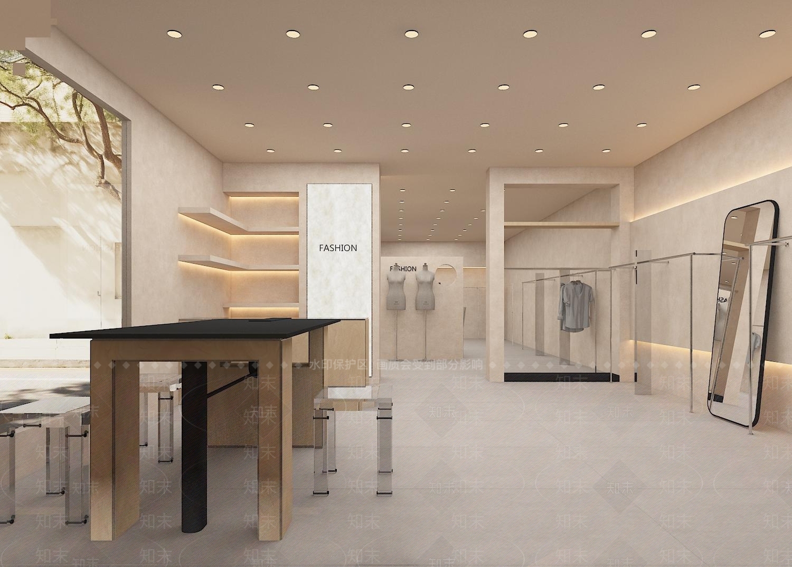 现代服装店3D模型下载【ID:1188951090】
