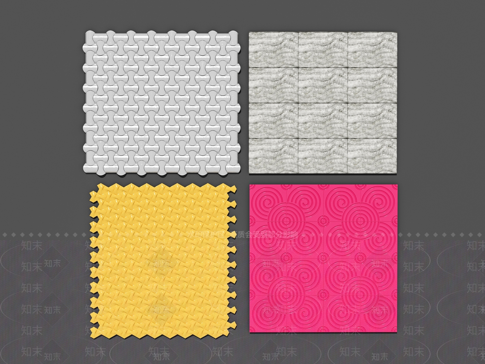 新中式美式护墙板3D模型下载【ID:1188954593】