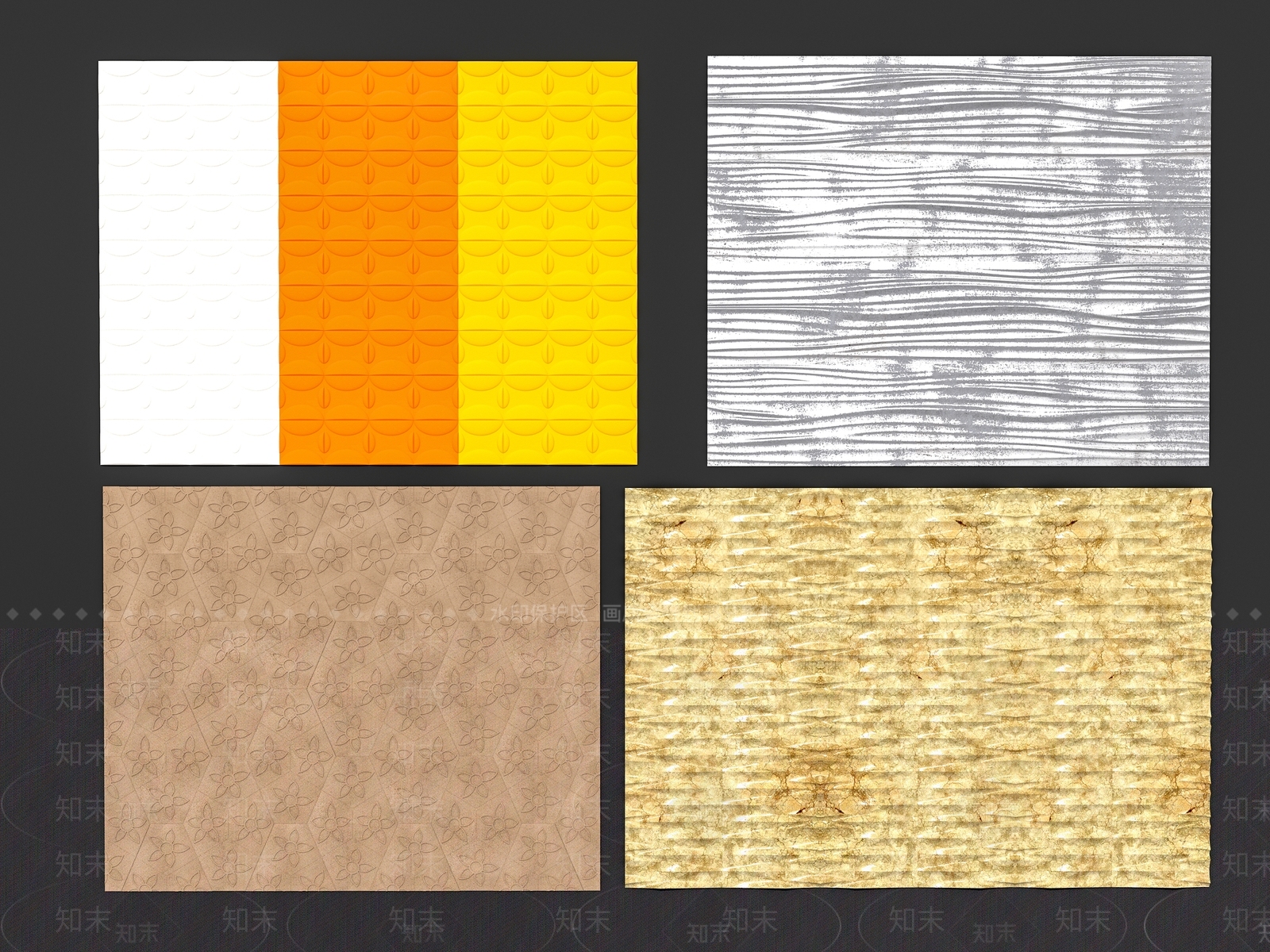 现代美式护墙板3D模型下载【ID:1188954727】