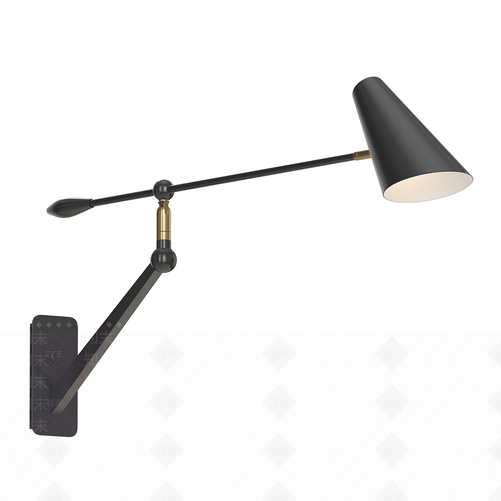 现代极简壁灯3D模型下载【ID:1188955229】