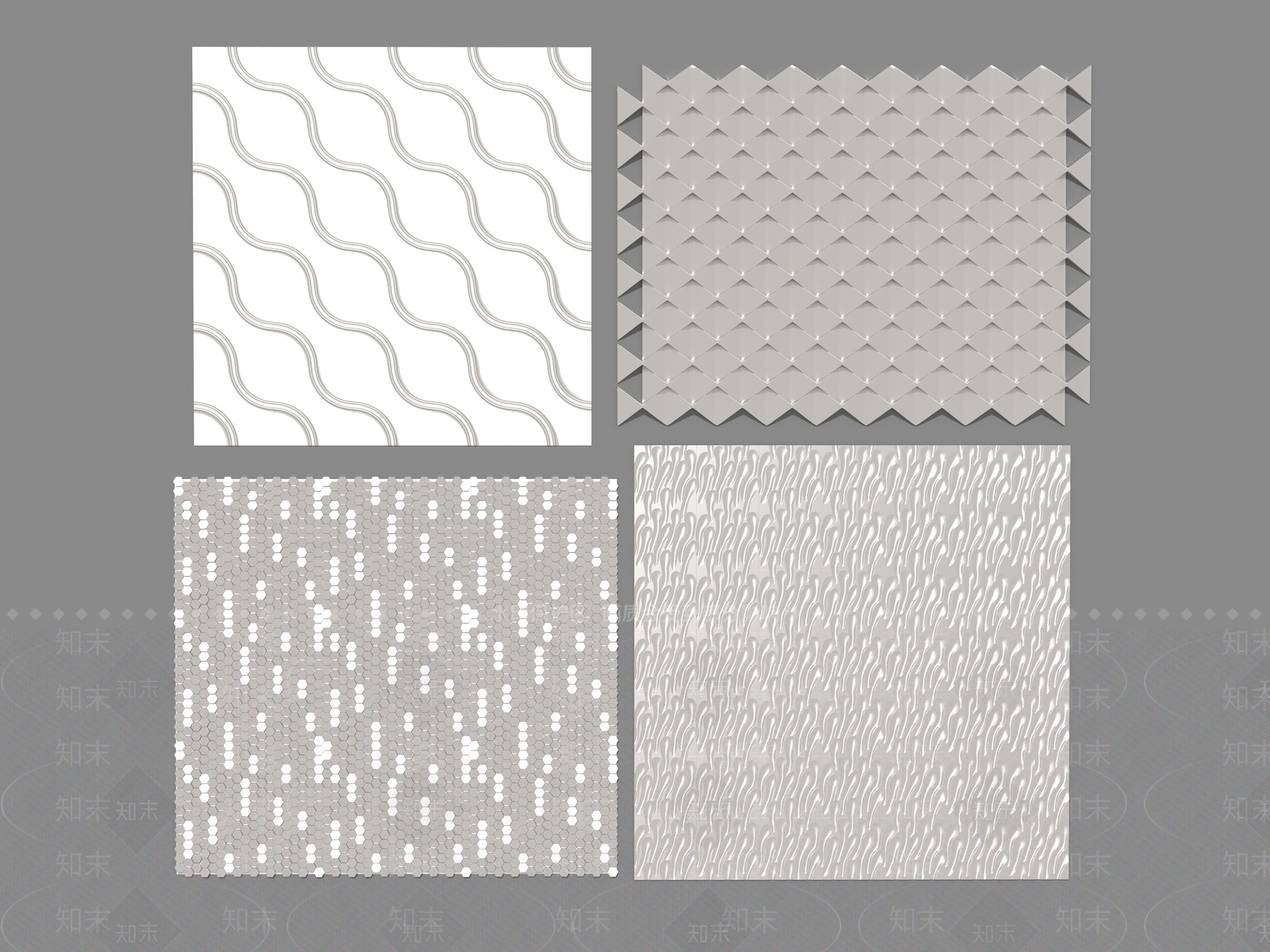 现代美式护墙板3D模型下载【ID:1188955985】