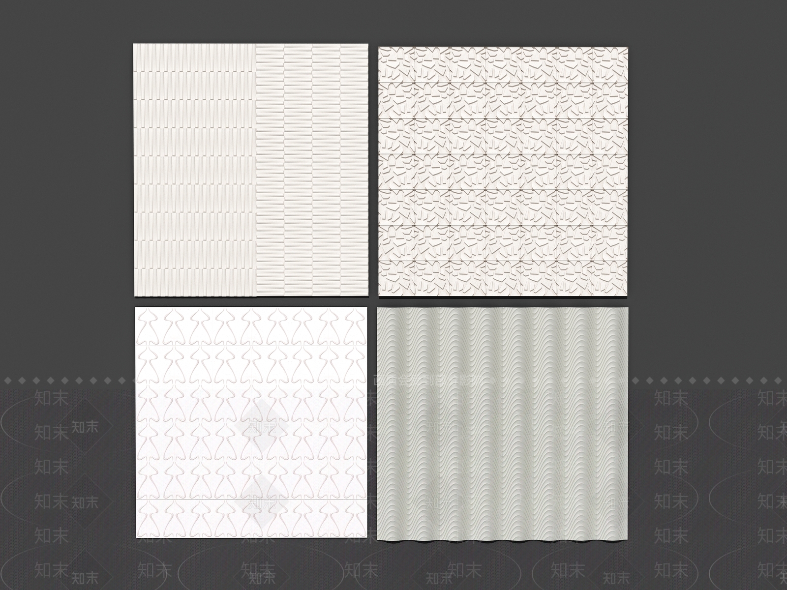 现代欧式护墙板SU模型下载【ID:1188959856】