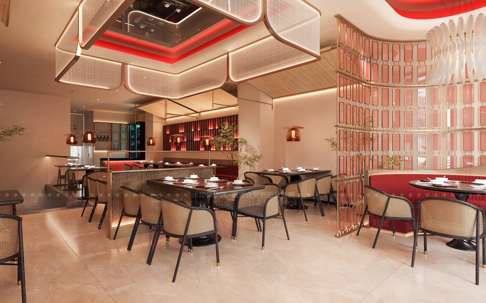 现代其他餐饮空间3D模型下载【ID:1188960437】