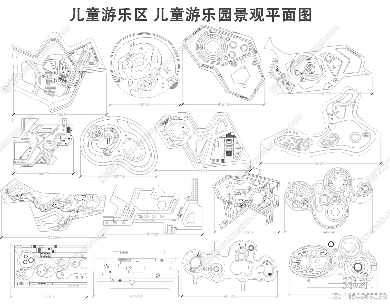 儿童公园施工图下载【ID:1188965053】