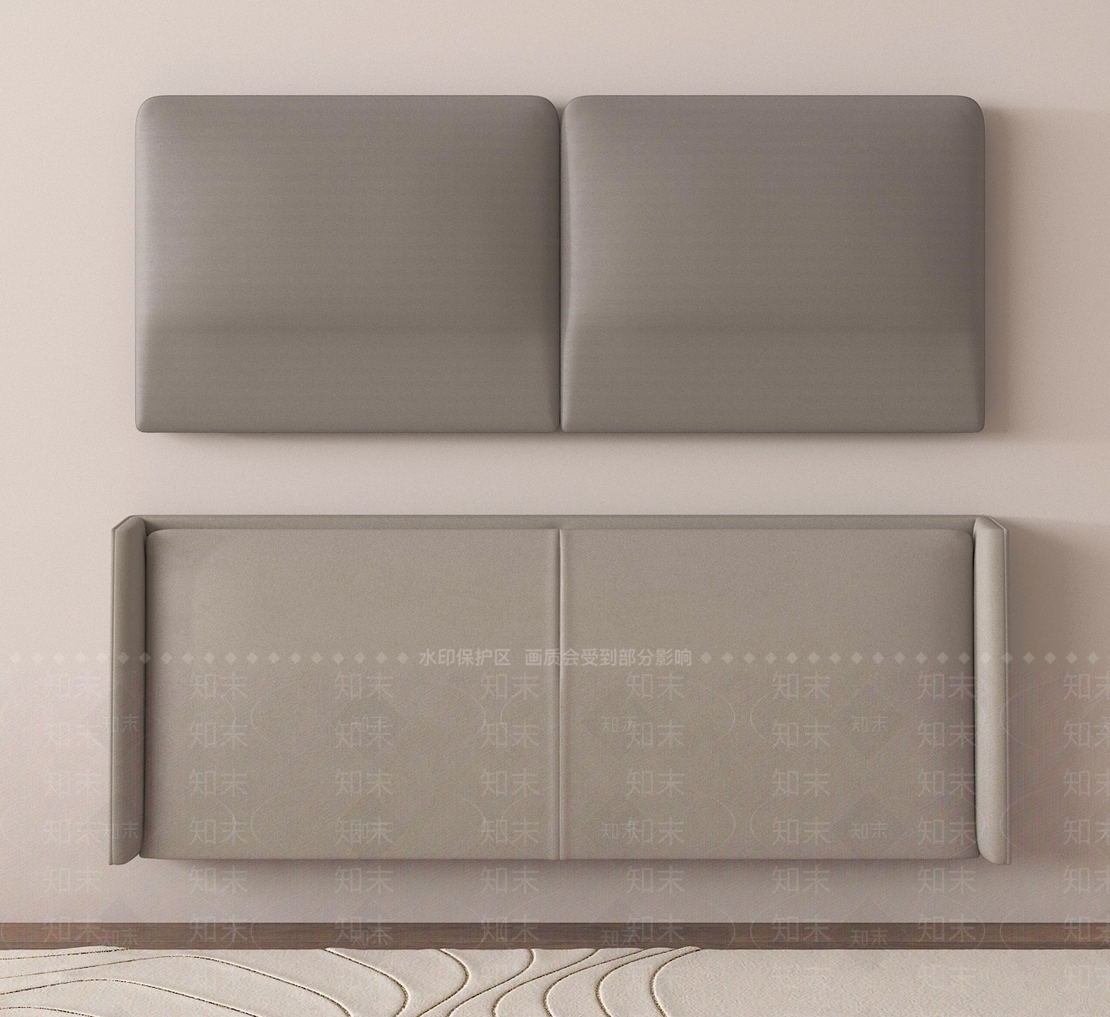 现代床品SU模型下载【ID:1188968250】