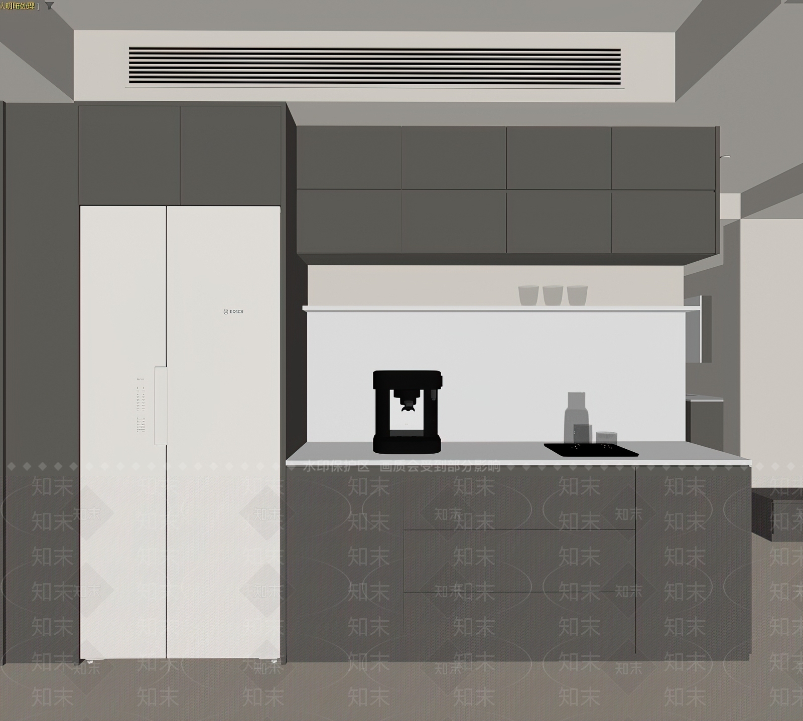 现代酒柜SU模型下载【ID:1188968714】