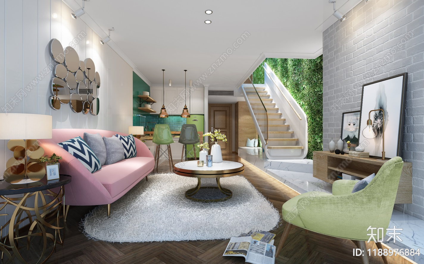 loft公寓施工图下载【ID:1188976884】