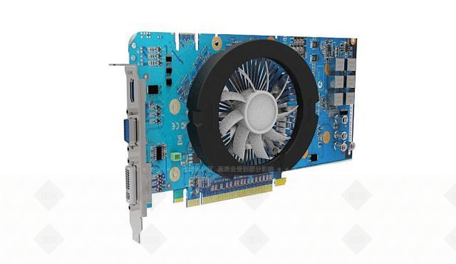 现代电脑显卡3D模型下载【ID:1188978049】