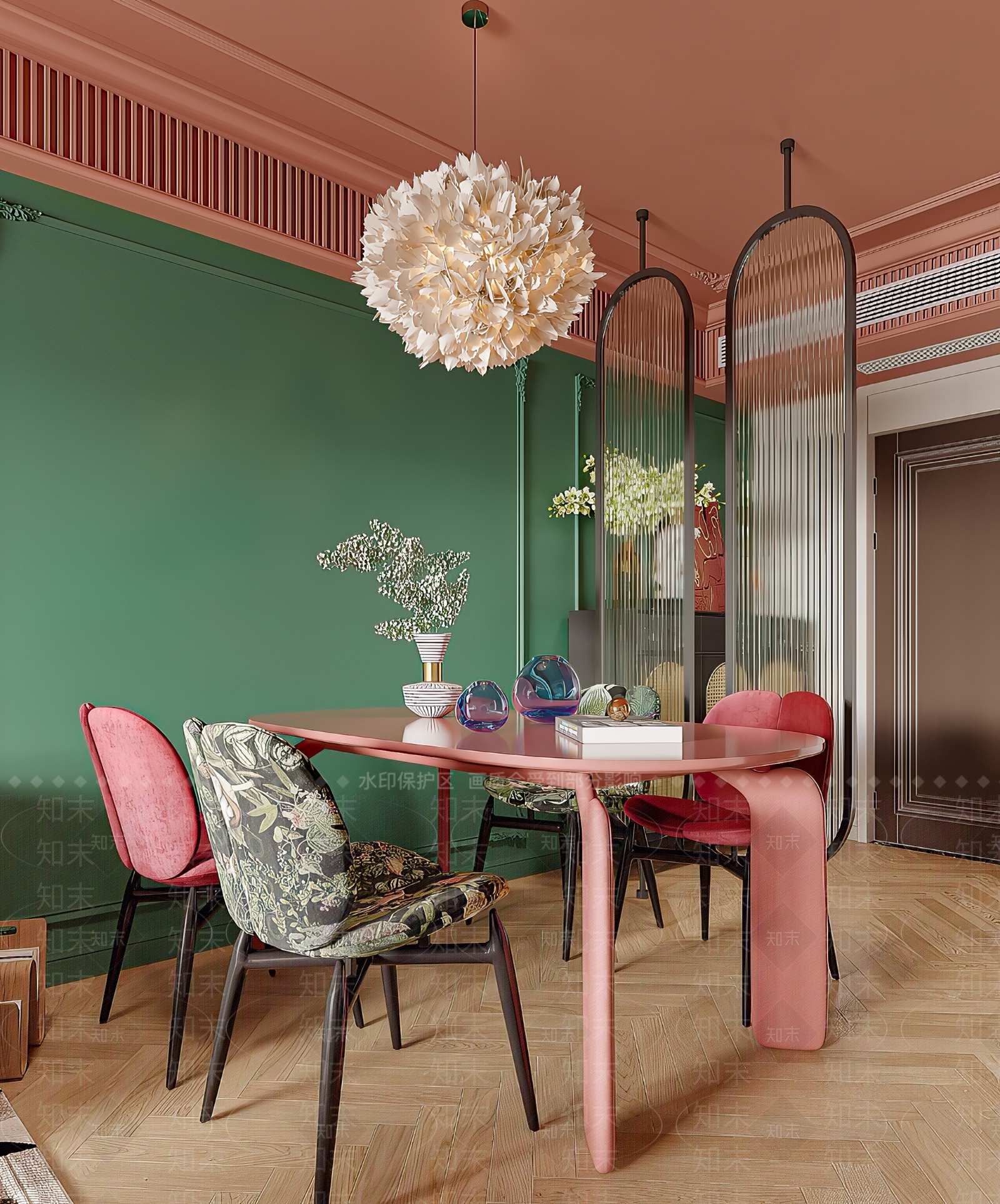 法式餐桌3D模型下载【ID:1188978590】